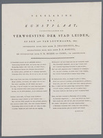 KG 07911
<br/>
Rapenburg te Leiden vanaf de Nieuwsteegbrug na de buskruitramp van 1807
<br/>
<em>Marcus, Jacob Ernst (1774-1826)</em>